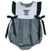Montana Tech Orediggers Embroidered Hunter Green Gingham Girls Bubble