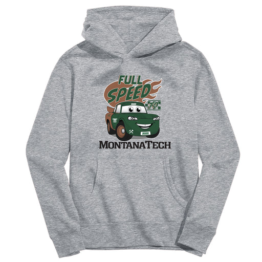 Montana Tech Orediggers Vive La Fete Full Speed Grey Cotton Hoodie