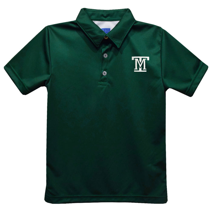 Montana Tech Orediggers Embroidered Hunter Green Short Sleeve Polo Box Shirt