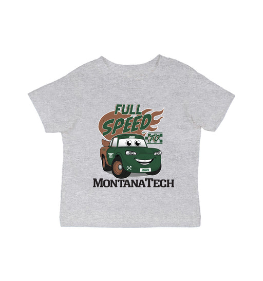 Montana Tech Orediggers Vive La Fete Full Speed Grey Cotton Short Sleeve Tee
