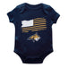 Montana State Bobcats MSU Vive La Fete Infant Game Day Navy Short Sleeve Bodysuit