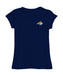 Montana State Bobcats MSU Hand Sketched Vive La Fete Impressions Artwork Navy Girls Cotton Short Sleeve Tee