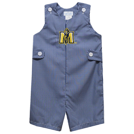 Murray State Racers Embroidered Navy Gingham Boys Jon Jon