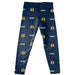 Murray State Racers Vive La Fete Girls Game Day All Over Two Logos Elastic Waist Classic Play Blue Leggings Tights
