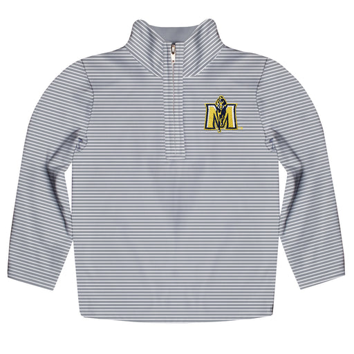 Murray State Racers Embroidered Gray Stripes Quarter Zip Pullover