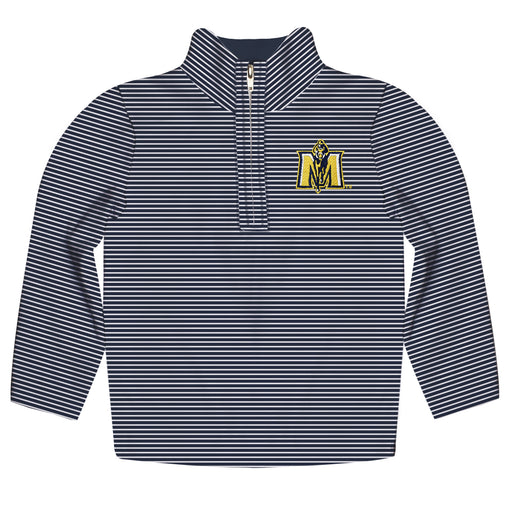 Murray State Racers Embroidered Navy Stripes Quarter Zip Pullover