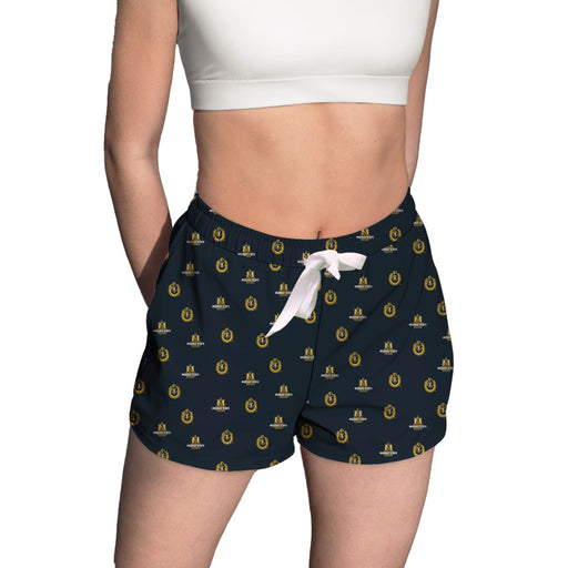 Murray State Racers Vive La Fete Game Day All Over Logo Women Blue Lounge Shorts