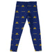 North Carolina A&T Aggies Vive La Fete Girls Game Day All Over Logo Elastic Waist Classic Play Blue Leggings Tights