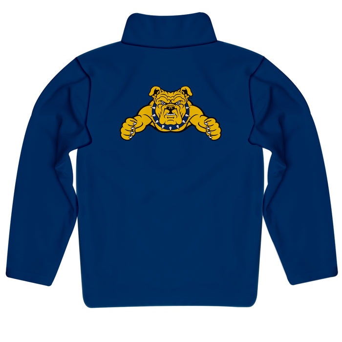 North Carolina A&T Aggies Vive La Fete Game Day Solid Blue Quarter Zip Pullover Sleeves - Vive La Fête - Online Apparel Store
