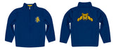 North Carolina A&T Aggies Vive La Fete Game Day Solid Blue Quarter Zip Pullover Sleeves - Vive La Fête - Online Apparel Store
