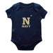 US Naval Academy Midshipmen Cotton Short Sleeve Bodysuit Navy