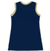 US Naval Academy Midshipmen Sleeveless Cheerleader A Line Dress Gold and Navy - Vive La Fête - Online Apparel Store