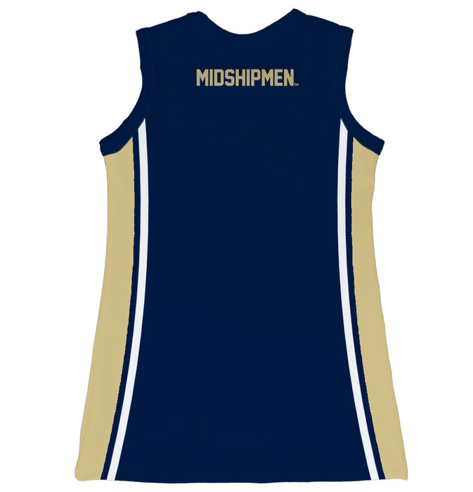 US Naval Academy Midshipmen Sleeveless Cheerleader A Line Dress Navy - Vive La Fête - Online Apparel Store