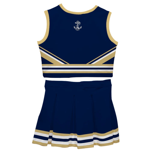 US Naval Academy Midshipmen Vive La Fete Game Day Navy Sleeveless Chearleader Set - Vive La Fête - Online Apparel Store