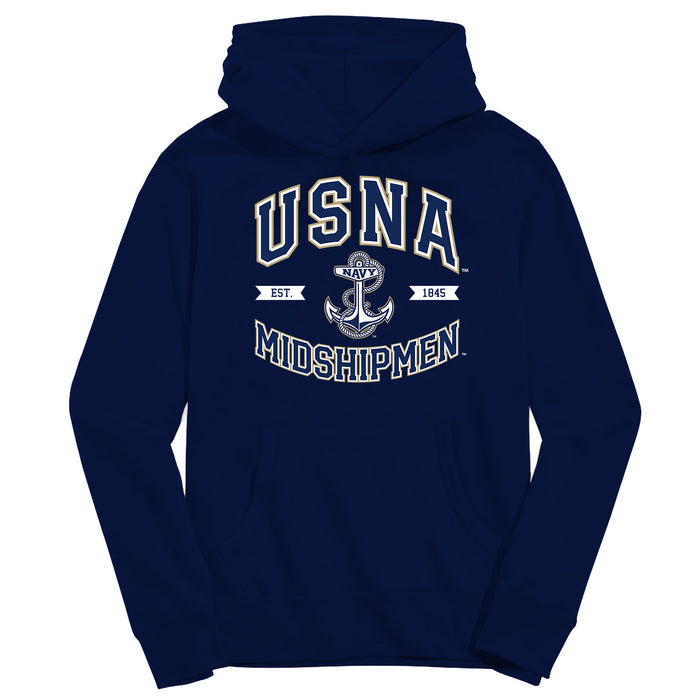US Naval Academy Midshipmen Vive La Fete Navy Cotton Youth Hoodie