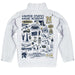 US Naval Academy Midshipmen Hand Sketched Vive La Fete Impressions Artwork White Boys Quarter Zip Pullover V1 - Vive La Fête - Online Apparel Store