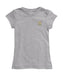US Naval Academy Midshipmen Hand Sketched Vive La Fete Impressions Artwork Grey Girls Cotton Short Sleeve Tee