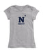 US Naval Academy Midshipmen Girl´s Fitted Cotton T-shirt Grey