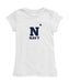 US Naval Academy Midshipmen Girl´s Fitted Cotton T-shirt White