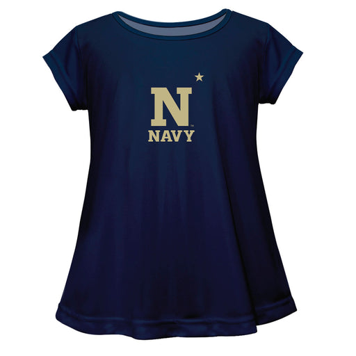 US Naval Academy Midshipmen Short Sleeve Youth Cotton Top Navy