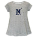 US Naval Academy Midshipmen Short Sleeve Youth Cotton Top Grey