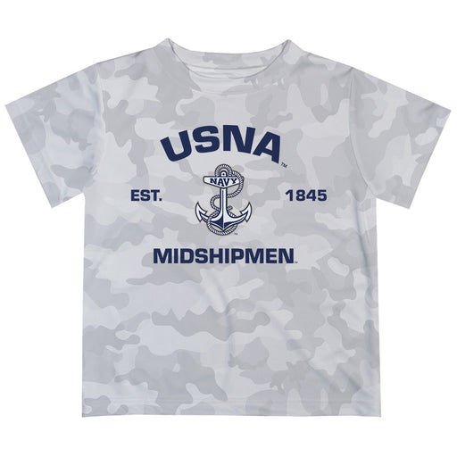US Naval Academy Midshipmen T-Shirt CAMO Light Grey by Vive La Fete