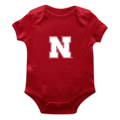 Nebraska Huskers Cotton Short Sleeve Bodysuit Red