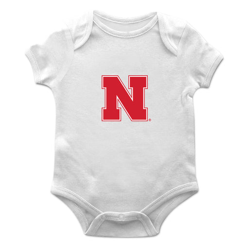 Nebraska Huskers Cotton Short Sleeve Bodysuit White