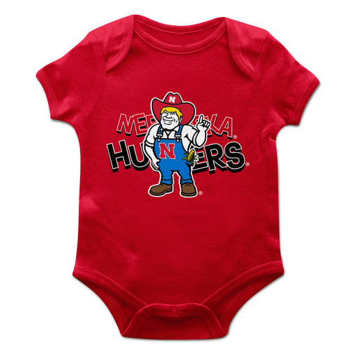 University of Nebraska Huskers Vive La Fete Infant Game Day Red Short Sleeve Bodysuit