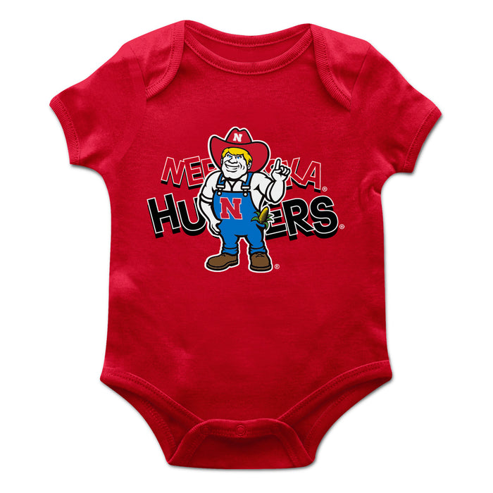 University of Nebraska Huskers Vive La Fete Infant Game Day Red Short Sleeve Bodysuit