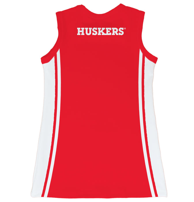 University of Nebraska Huskers Sleeveless Cheerleader A Line Dress Red - Vive La Fête - Online Apparel Store
