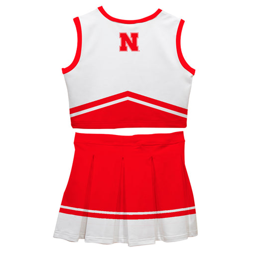 University of Nebraska Huskers Vive La Fete Game Day White and Red Sleeveless Chearleader Set - Vive La Fête - Online Apparel Store