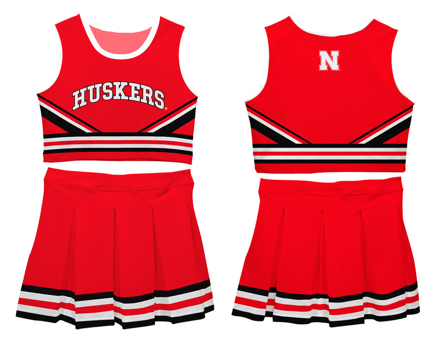 University of Nebraska Huskers Vive La Fete Game Day Red Sleeveless Chearleader Set - Vive La Fête - Online Apparel Store