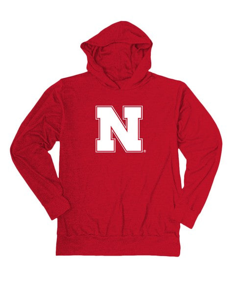 University of Nebraska Hoodie Cotton Blends Unisex - Red