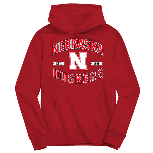 University of Nebraska Huskers Vive La Fete Red Cotton Youth Hoodie