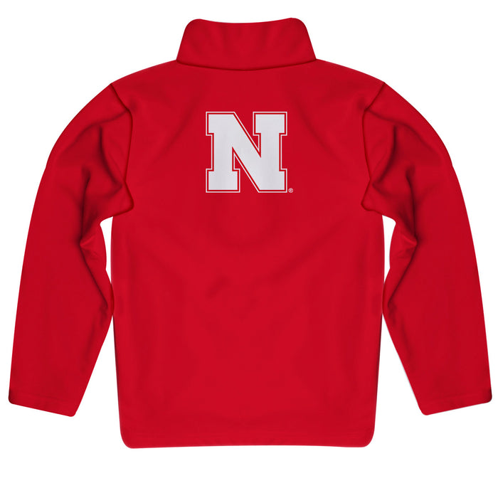 University of Nebraska Huskers Vive La Fete Game Day Solid Red Quarter Zip Pullover Sleeves - Vive La Fête - Online Apparel Store
