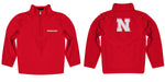 University of Nebraska Huskers Vive La Fete Game Day Solid Red Quarter Zip Pullover Sleeves - Vive La Fête - Online Apparel Store