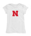 Nebraska Huskers Girl´s Fitted Cotton T-shirt White