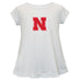 Nebraska Huskers Short Sleeve Youth Cotton Top White