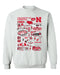 University of Nebraska Huskers Hand Sketched Vive La Fete Impressions White Cotton Crewneck Sweatshirt for Women
