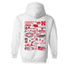 University of Nebraska Huskers Hand Sketched Vive La Fete Impressions Red Hoodies for Women - Vive La Fête - Online Apparel Store