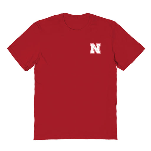 Nebraska Huskers Vive La Fete Impressions Artwork Red Womens Cotton Tshirt