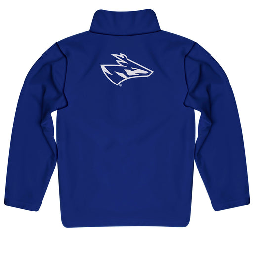 Nebraska-Kearney Lopers UNK Vive La Fete Game Day Solid Blue Quarter Zip Pullover Sleeves - Vive La Fête - Online Apparel Store