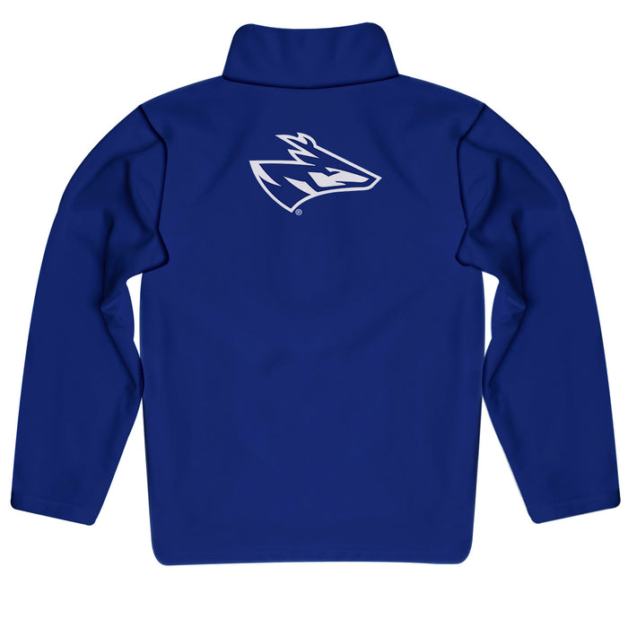 Nebraska-Kearney Lopers UNK Vive La Fete Game Day Solid Blue Quarter Zip Pullover Sleeves - Vive La Fête - Online Apparel Store