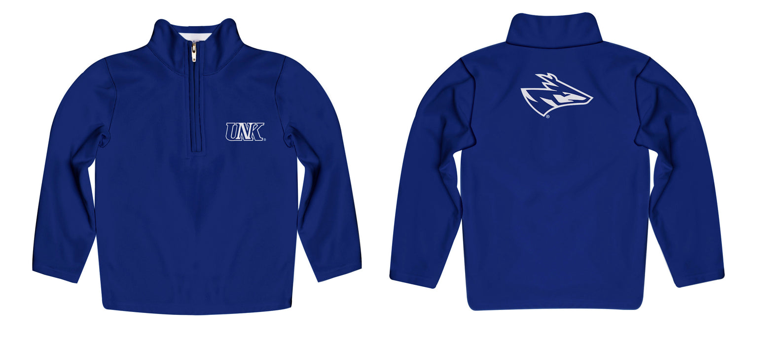 Nebraska-Kearney Lopers UNK Vive La Fete Game Day Solid Blue Quarter Zip Pullover Sleeves - Vive La Fête - Online Apparel Store