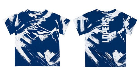 Nebraska-Kearney Lopers UNK Vive La Fete Boys Game Day Blue Short Sleeve Tee Paint Brush