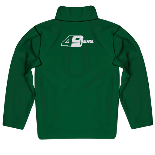 UNC University of North Carolina at Charlotte 49ers  Vive La Fete Game Day Solid Green Quarter Zip Pullover Sleeves - Vive La Fête - Online Apparel Store