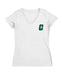 UNC Charlotte 49ers Hand Sketched Vive La Fete Impressions Artwork White Women Cotton Short Sleeve V-Neck Tshirt