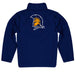 UNC Greensboro Spartans UNCG Vive La Fete Game Day Solid Blue Quarter Zip Pullover Sleeves - Vive La Fête - Online Apparel Store