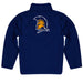 UNC Greensboro Spartans UNCG Vive La Fete Game Day Solid Blue Quarter Zip Pullover Sleeves - Vive La Fête - Online Apparel Store